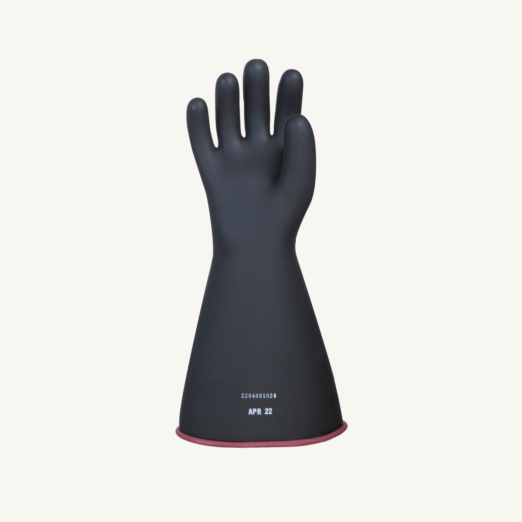 Superior Glove® NR2BR36 14-inch Line Pro Insulating Black Rubber Gloves, Class 2 Voltage